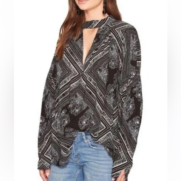 Free People Walking On a Dream Tunic Top Size L - Picture 1 of 16